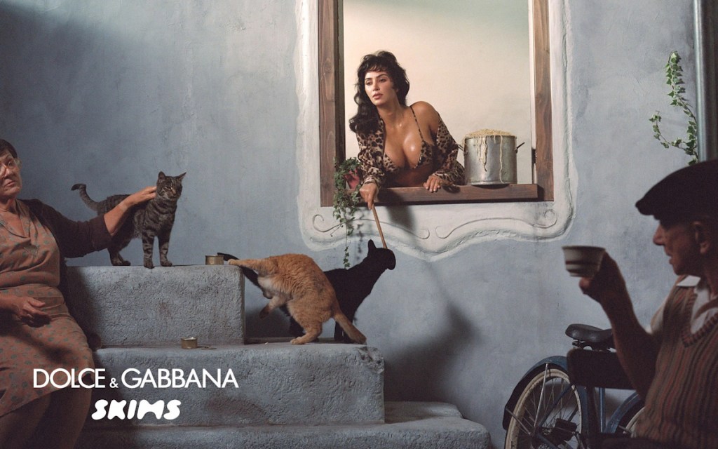 Dolce & Gabbana x Skims 2024 : Kim Kardashian & Kourtney Kardashian by Nadia Lee Cohen