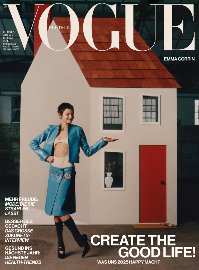 Vogue Germany January/February 2025 : Emma Corrin by Samuel Bradley
